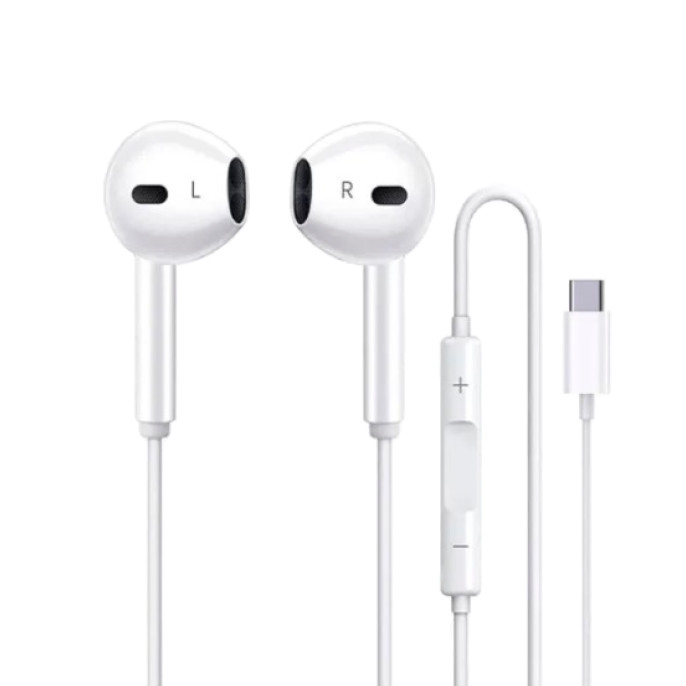 Дротова гарнітура - навушники Foxconn Earpods для iPhone Type-C connector, фото 1