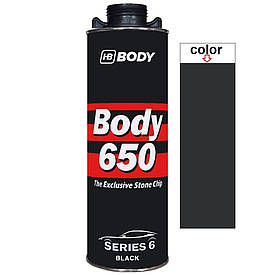 Чорне антигравійне покриття Гравітекс Body 650 Black 1кг