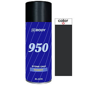 Чорне антигравійне покриття у спреї Гравітекс Body 950 Spray Black 400мл