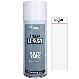 Біле антигравійне покриття з герметиком у спреї Гравітекс Body U951 Spray White 400мл