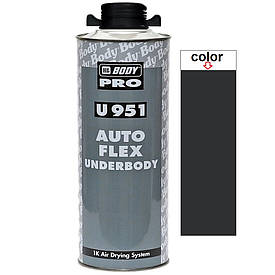 Чорне антигравійне покриття з герметиком Гравітекс Body U951 Black 1л