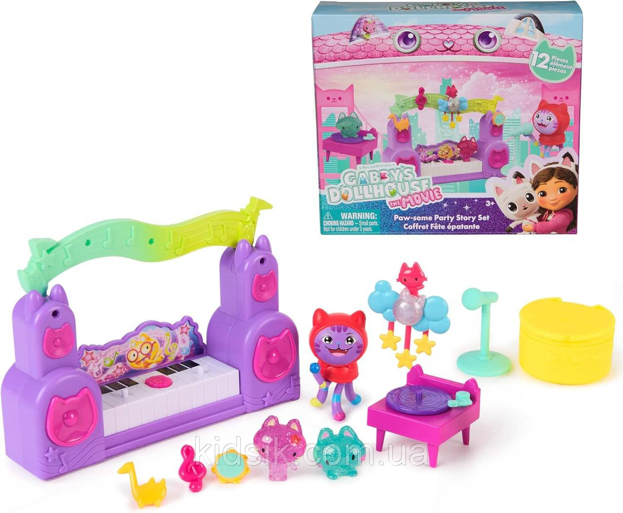Ляльковий будиночок Габбі у кіно: Ігровий набір «Кімната вечірок діджея Нявкота » Gabby's Dollhouse : The Movie, фото 1