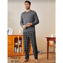 Чоловіча трикотажна піжама Розміри: M,L,XL,2XL,3XL (49470)