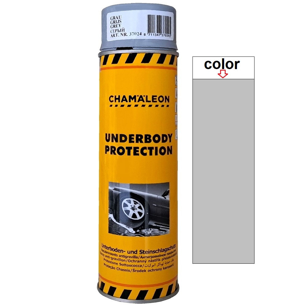 Сіре антигравійне покриття у спреї Гравітекс Chameleon Grey Underbody Protection Spray 500мл