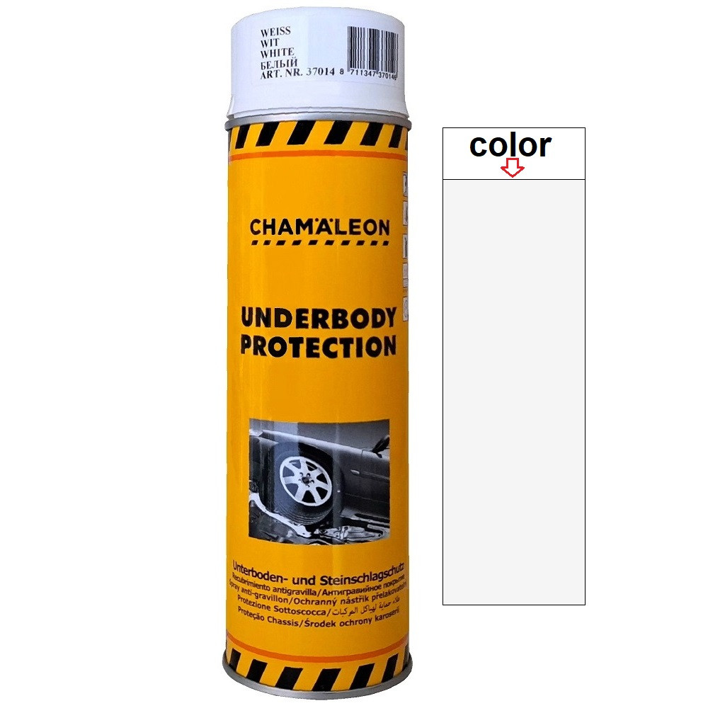 Біле антигравійне покриття у спреї Гравітекс Chameleon White Underbody Protection Spray 500мл