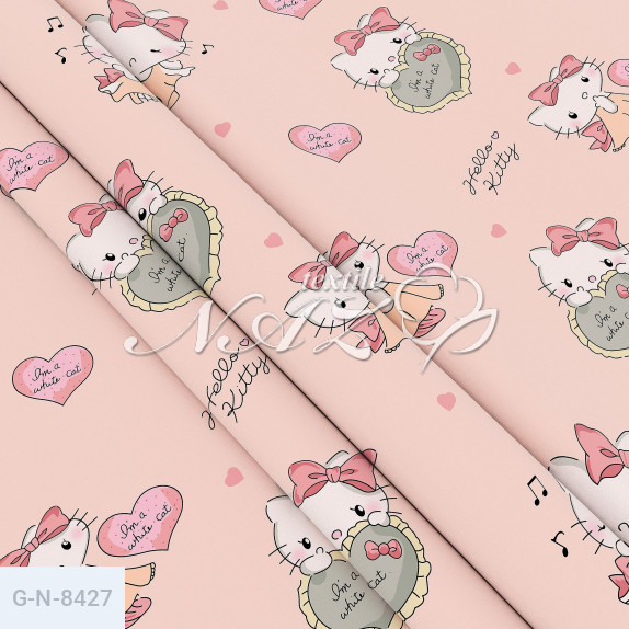 Наволочка 50х70, бязь Голд, принт: Кітті