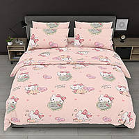 Дитячий полуторний комплект з 1 наволочкою, принт: Кітті