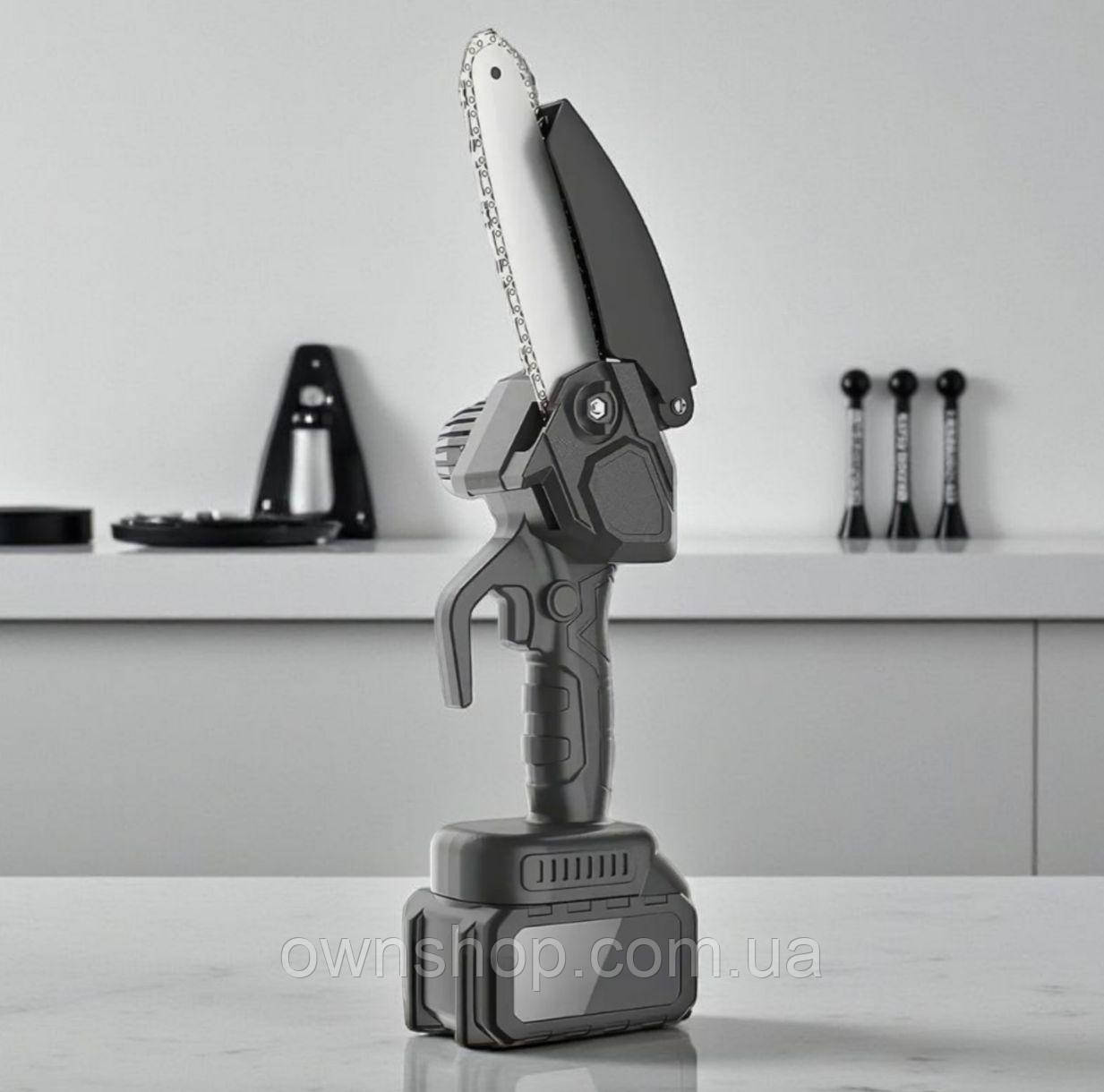 Електрична ланцюгова пилка 6" 24V з 2 акумуляторами в кейсі, фото 1