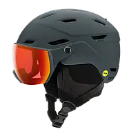 Шолом гірськолижний з візором Smith Survey MIPS Matte Slate Chromapop Everyday Red Large (59-63см)