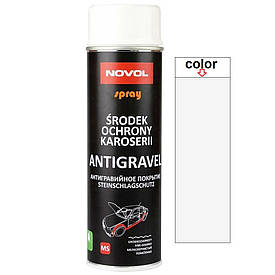 Біле антигравійне покриття у спреї Гравітекс Novol Gravit 600 MS 500мл