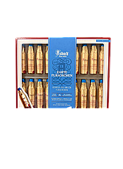 Шоколадні цукерки Asbach Pralinen 250 г — шоколадні пляшечки з бренді в чорному шоколаді