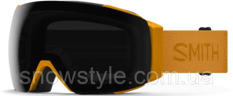 Гірськолижна маска Smith I/O MAG Sunrise 2 Линзы ChromaPop Sun Black / ChromaPop Storm Blue sensor Mirror, фото 1