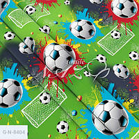 Наволочка бязь 60х60, принт: Футбол яскравий