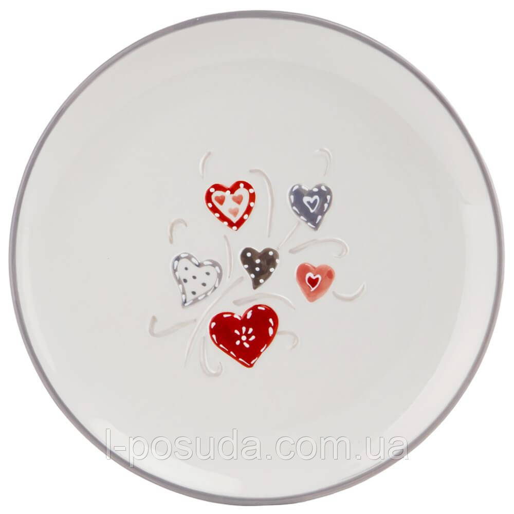 Тарілка обідня 26 см "Любов" - плоска кругла для сервіровки та основної страви, фото 1