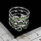 Каблучка. Натуральний хром діопсид. Срібло 925., фото 2