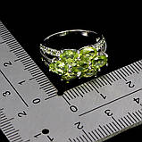 Каблучка. Натуральний перидот. Срібло 925., фото 3