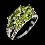 Каблучка. Натуральний перидот. Срібло 925., фото 2