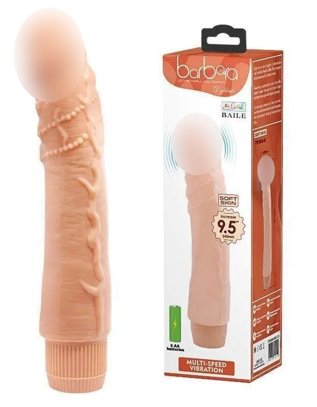 Vibrator Realistic Barbara 9.5 'Dybbuk багатошвидкісний вібратор, BW-001071RR, фото 1