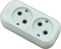 Колодка 2 гнізда без заземлення 16 А 250 В EH-2128