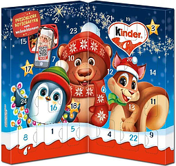 Новорічний адвент-календар Kinder Книга із шоколадними солодощами 113 г