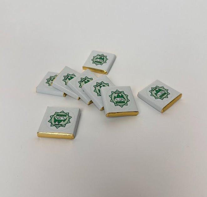 Чорний преміум шоколад із логотипом для організації заходів 6 г 100 шт., фото 1