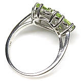 Каблучка. Натуральний перидот. Срібло 925., фото 2