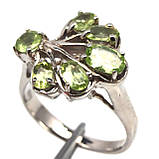 Каблучка. Натуральний перидот. Срібло 925., фото 2