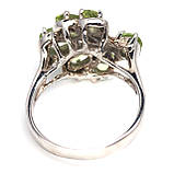 Каблучка. Натуральний перидот. Срібло 925., фото 3