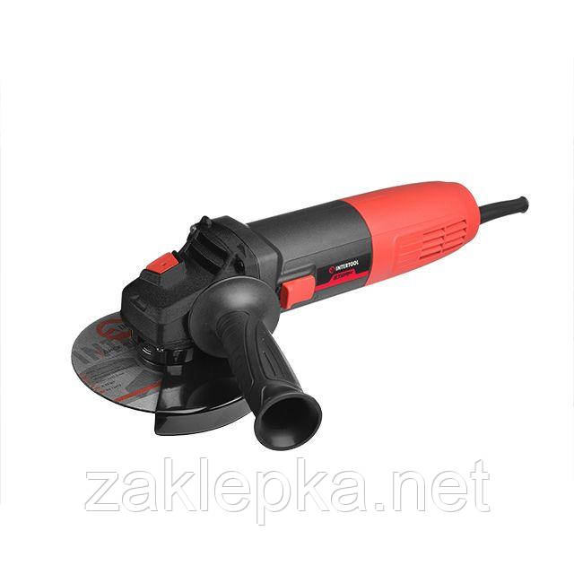 Шліфмашина кутова 0.85 кВт, 11000 об/хв, диск 125 мм INTERTOOL WT-0221