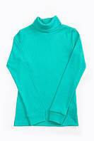 Дитяча трикотажна водолазка рубчик, колір ментоловий тм Авекс