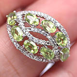 Каблучка. Натуральний перидот. Срібло 925., фото 2