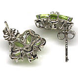 Сережки. Натуральний перидот. Срібло 925., фото 3