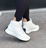 Жіночі зимові кросівки Stilli утеплені на хутрі Колір білий Штучна шкіра Підошва - гума Якісні кросівки DS-251037