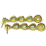 Сережки. Натуральний топаз. Срібло 925., фото 2