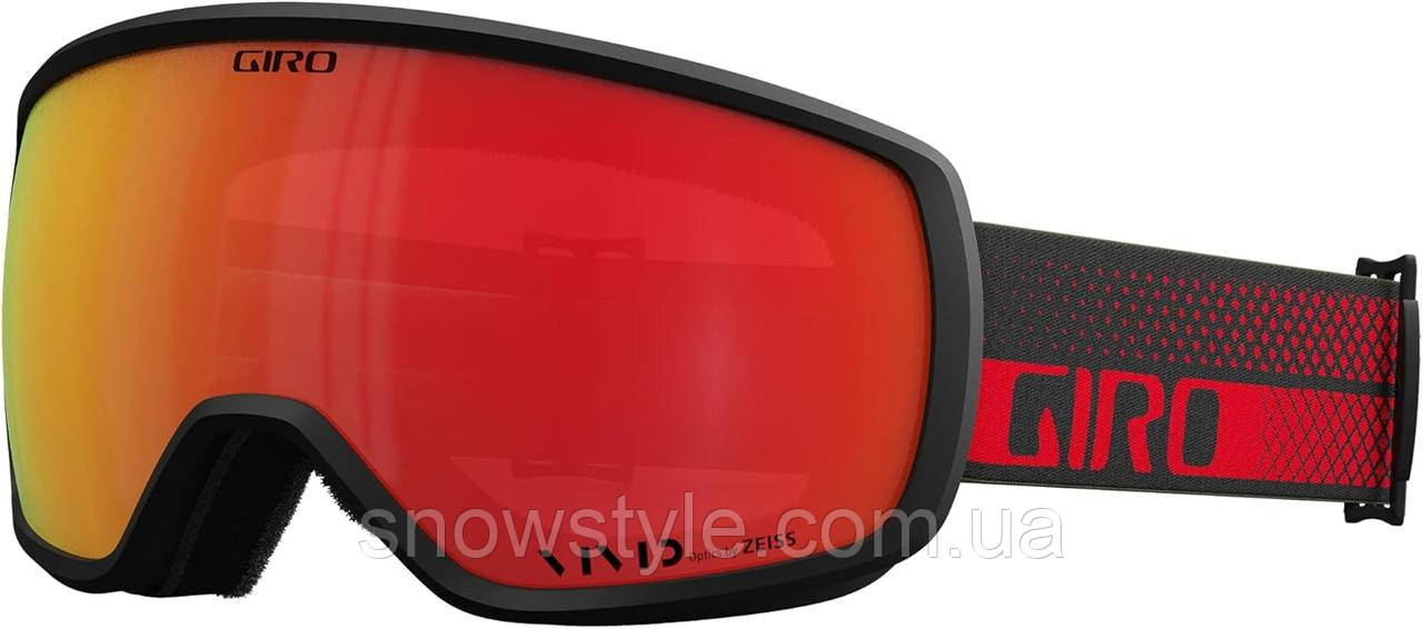 Гірськолижна маска Giro Balance II Red Flow Лінза Vivid Ember S2, фото 1