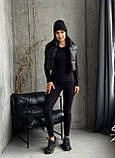 Жіночий термокостюм чорний, теплий і приємний на дотик, фото 4