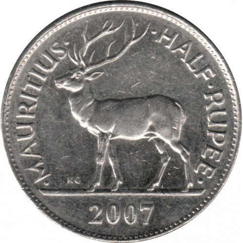 Монета Маврикія 1\2 рупії 1987-2022 рр., фото 1