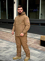 Зимова польова військова форма койот/теплий армійський костюм куртка та штани Level 7
