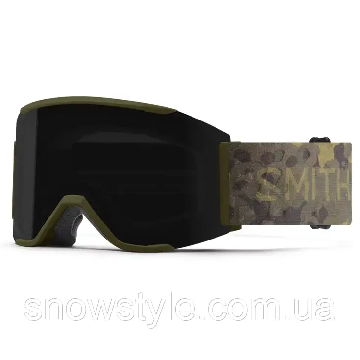 Гірськолижна маска Smith Squad MAG Vintage Camo 2 лінзи ChromaPop Sun Black / ChromaPop Storm Rose Flash, фото 1