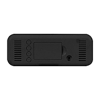 Годинник Deepfox YX-2802 LED цифровий електронний настільний Будильник Дата Температура 17,5х6,8см зелений/чорний, фото 9