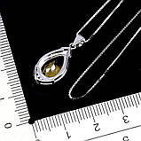 Підвіска. Натуральний цитрин. Срібло 925., фото 3