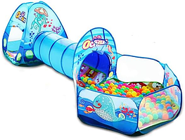 Дитячий ігровий намет-будиночок з басейном для кульок 280х120х90 см