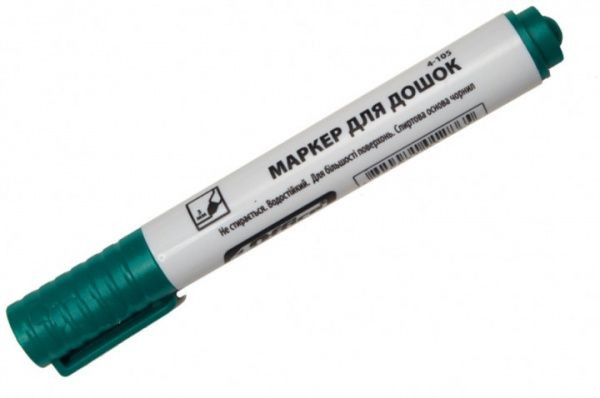Маркер зелений для мольбертів і білих дощок.