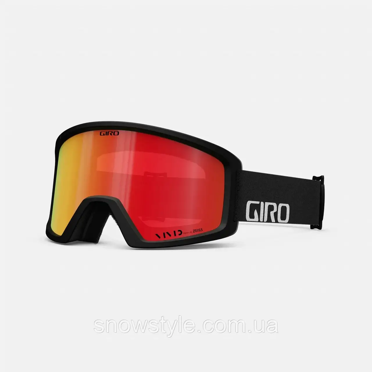 Гірськолижна маска Giro Blok Black Wordmark Vivid Ember S2, фото 1