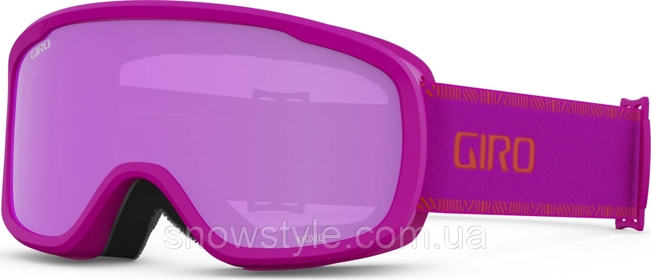 Гірськолижна маска жіноча Giro Moxie Pink Chute 2 лінзи Amber Pink S2 / Yellow S1, фото 1