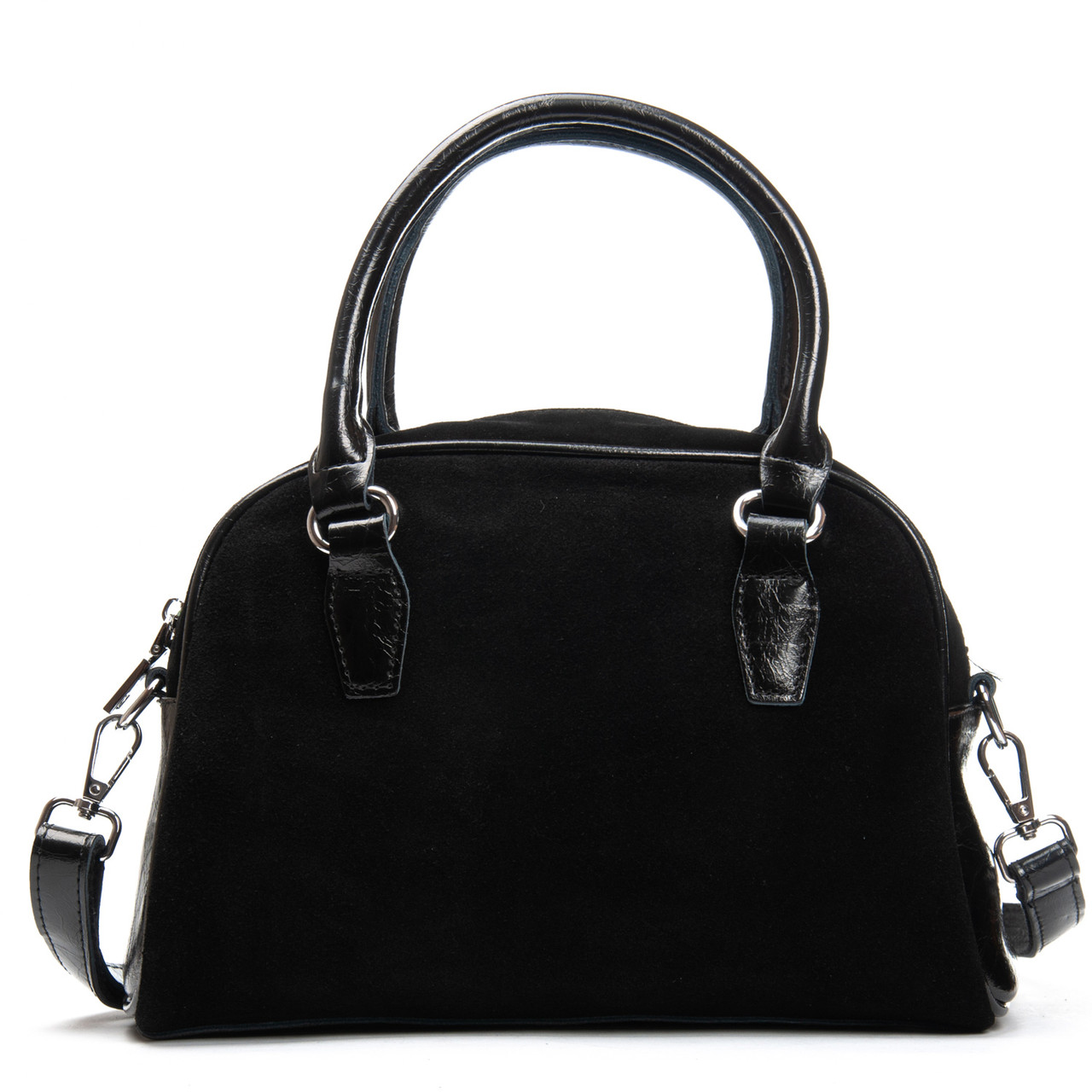Сумка Женская Классическая замш 3036 black.Купити жіночі сумки гуртом і в роздріб із натуральної шкіри в Україні