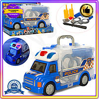 VS Ігровий набір Поліцейського HOT NEW з машинкою зі світлом для хлопчиків розвиваюча іграшка з аксесуарами для 32T8_V1