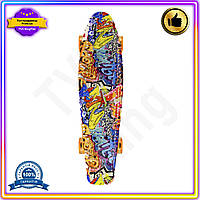 VS Скейтборд Пенні борд HOT NEW Bambi зі колесами, що світяться, для дітей і підлітків компактний міський трансп 32T8_V1