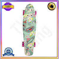 VS Скейтборд Пенні борд HOT NEW Bambi з колесами, що світяться, 56 см для дітей від 6 років міський транспорт дл 32T8_V1