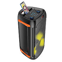 Портативна колонка з Bluetooth мікрофонами для вечірок і відпочинку з RGB підсвіткою